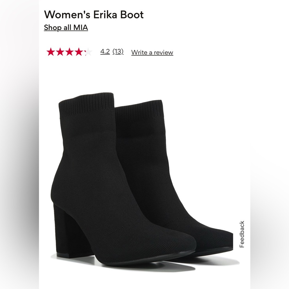 MIA Women's Black Heeled Booties